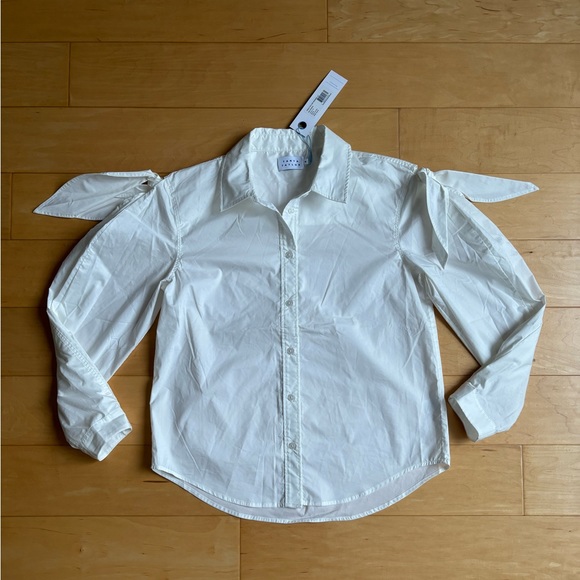 NWT Tanya Taylor Kinsley Puff-Sleeve Button Down Shirt - Picture 13 of 13